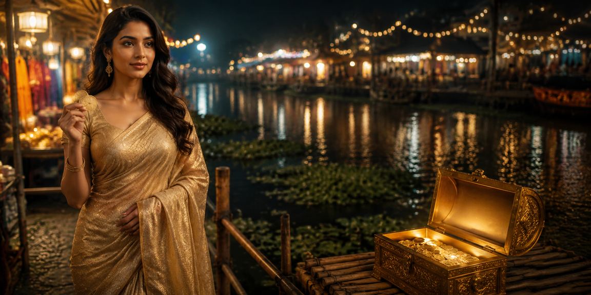 রাজশাহীতে বেটিং বাজারের রাতের দৃশ্য